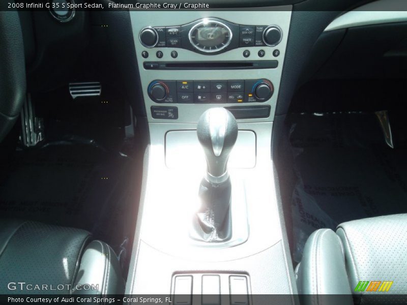 Platinum Graphite Gray / Graphite 2008 Infiniti G 35 S Sport Sedan