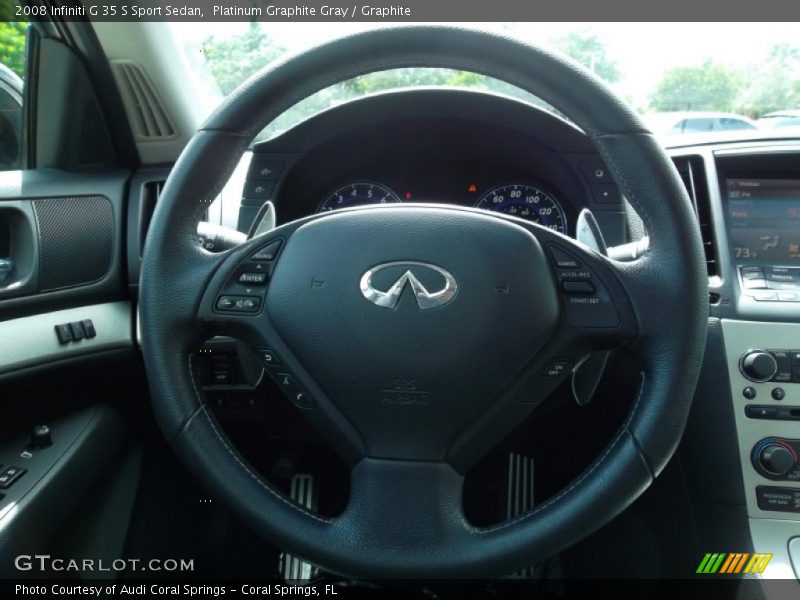 Platinum Graphite Gray / Graphite 2008 Infiniti G 35 S Sport Sedan