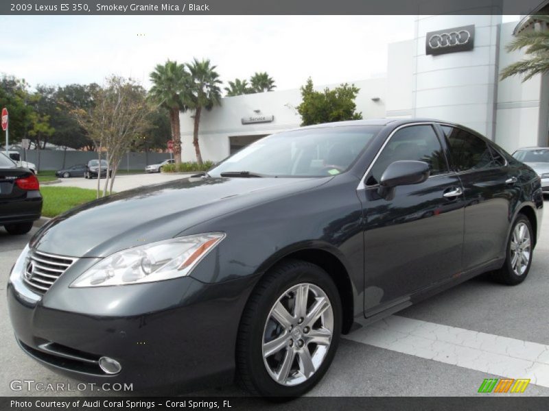 Smokey Granite Mica / Black 2009 Lexus ES 350