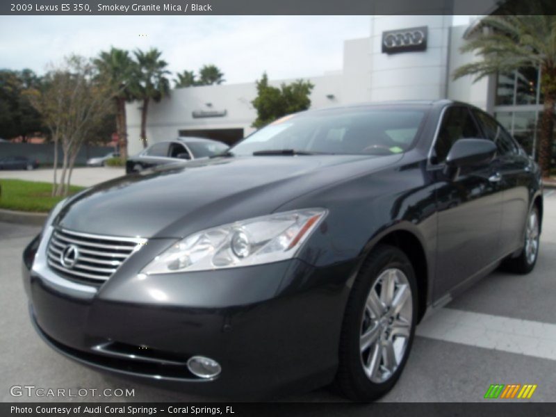 Smokey Granite Mica / Black 2009 Lexus ES 350
