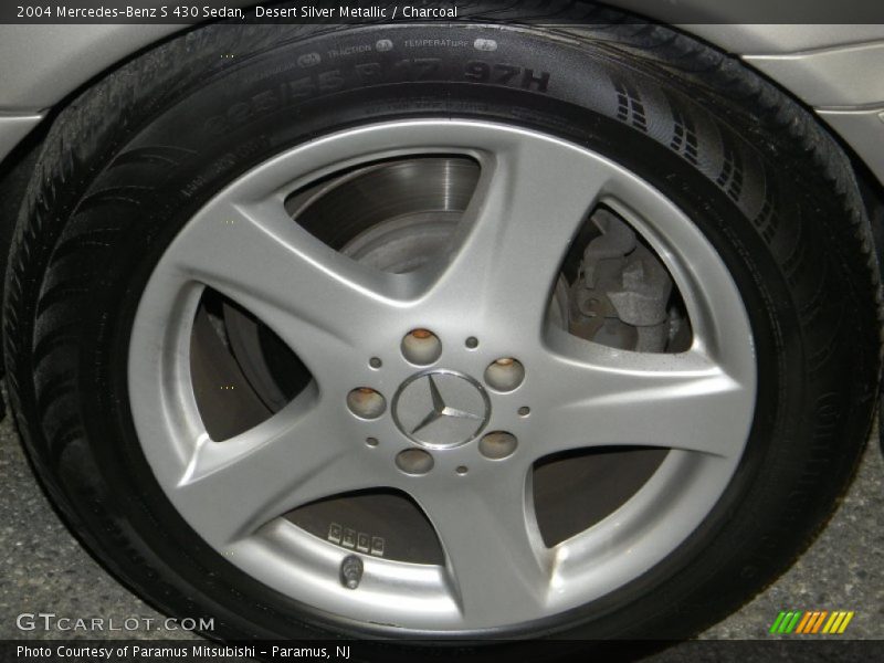 Desert Silver Metallic / Charcoal 2004 Mercedes-Benz S 430 Sedan