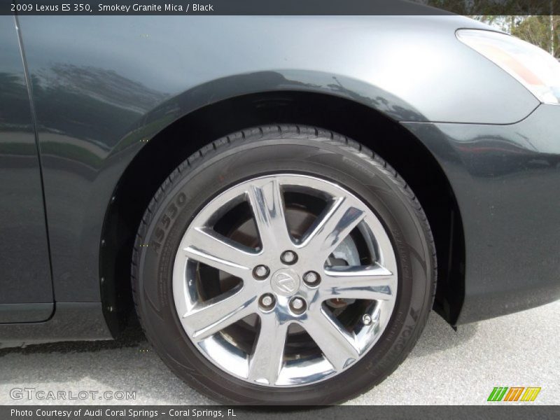 Smokey Granite Mica / Black 2009 Lexus ES 350