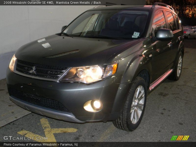Manitoba Green Metallic / Black 2008 Mitsubishi Outlander SE 4WD