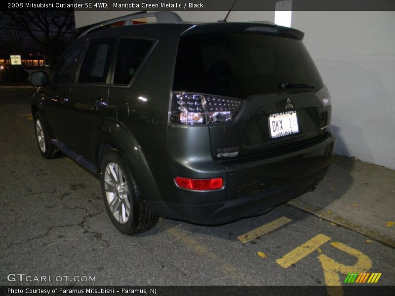 Manitoba Green Metallic / Black 2008 Mitsubishi Outlander SE 4WD