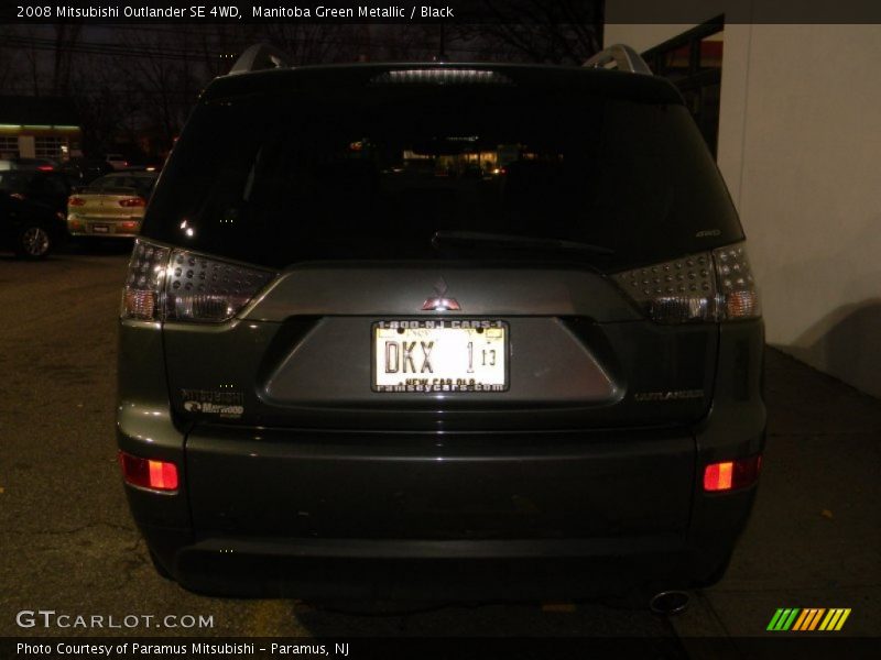 Manitoba Green Metallic / Black 2008 Mitsubishi Outlander SE 4WD