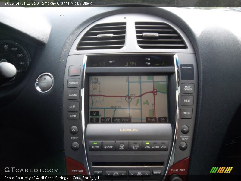 Smokey Granite Mica / Black 2009 Lexus ES 350