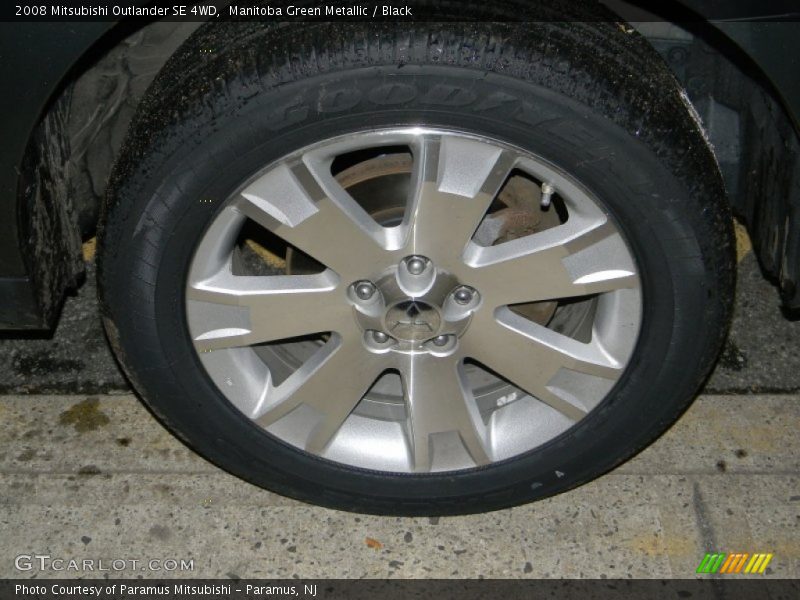 Manitoba Green Metallic / Black 2008 Mitsubishi Outlander SE 4WD