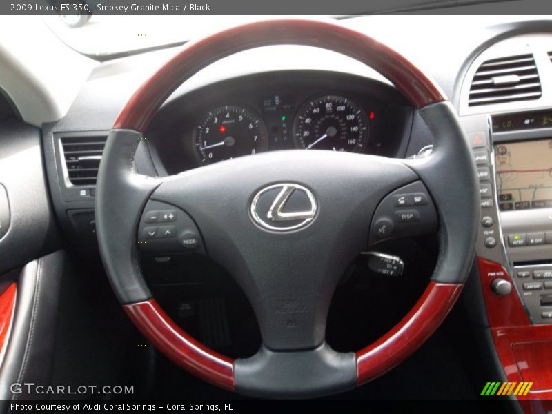 Smokey Granite Mica / Black 2009 Lexus ES 350
