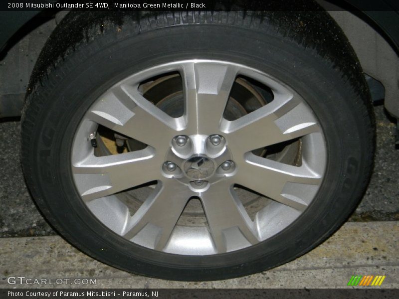 Manitoba Green Metallic / Black 2008 Mitsubishi Outlander SE 4WD