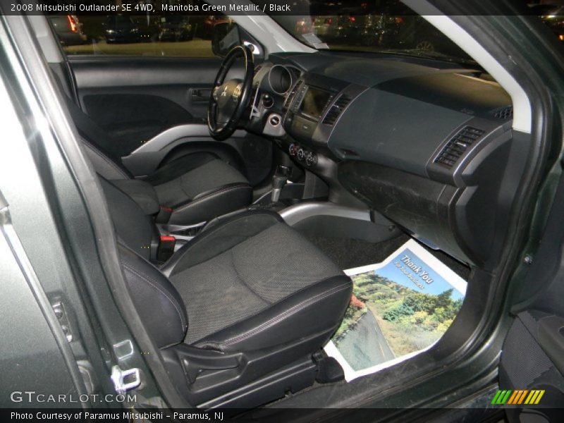 Manitoba Green Metallic / Black 2008 Mitsubishi Outlander SE 4WD