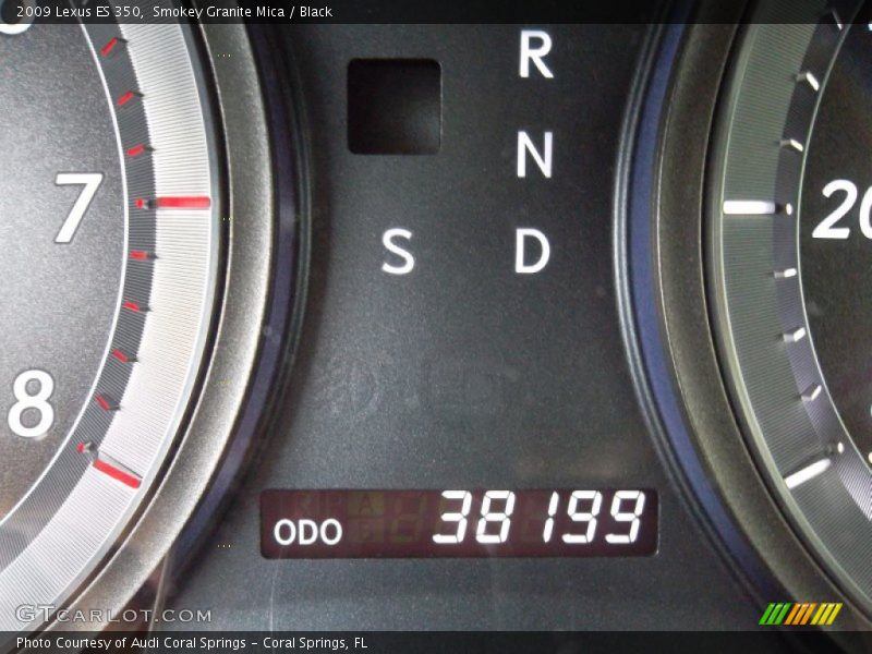 Smokey Granite Mica / Black 2009 Lexus ES 350