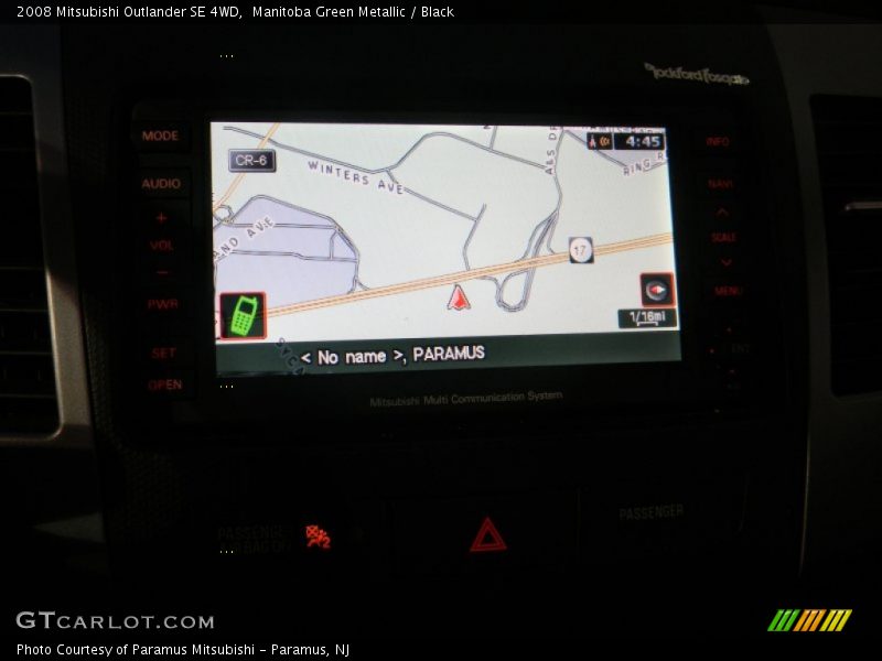 Manitoba Green Metallic / Black 2008 Mitsubishi Outlander SE 4WD