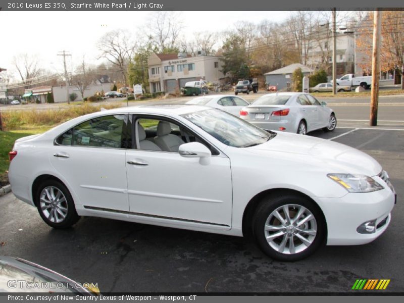 Starfire White Pearl / Light Gray 2010 Lexus ES 350
