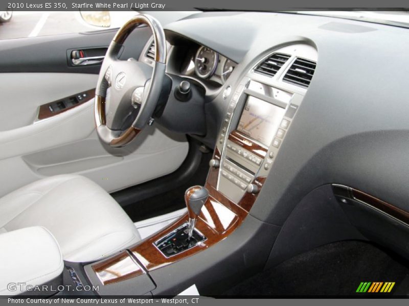 Starfire White Pearl / Light Gray 2010 Lexus ES 350