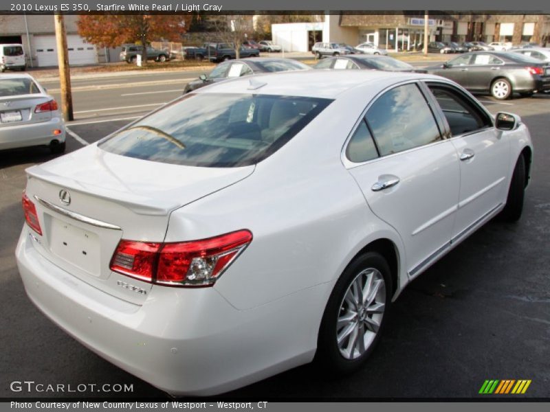 Starfire White Pearl / Light Gray 2010 Lexus ES 350