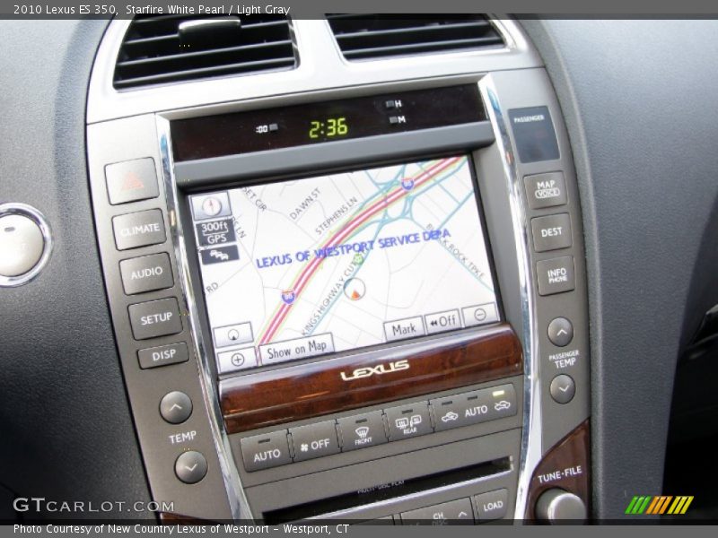 Starfire White Pearl / Light Gray 2010 Lexus ES 350