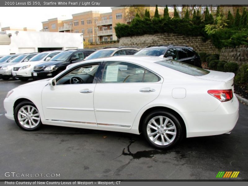 Starfire White Pearl / Light Gray 2010 Lexus ES 350