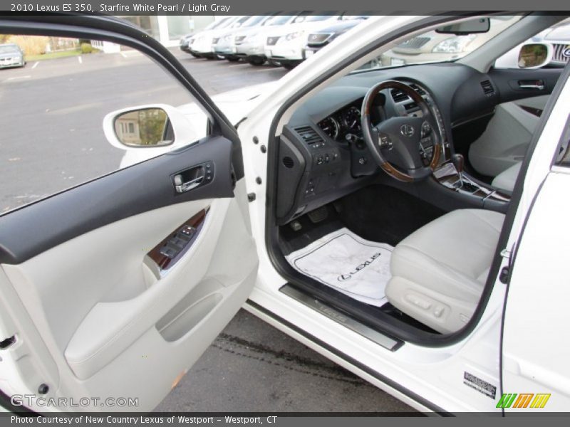 Starfire White Pearl / Light Gray 2010 Lexus ES 350