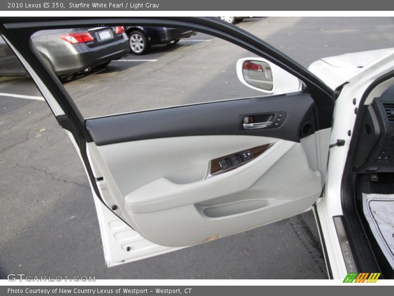 Starfire White Pearl / Light Gray 2010 Lexus ES 350