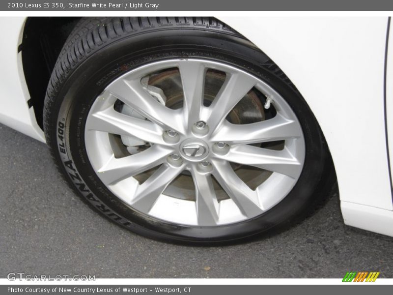 Starfire White Pearl / Light Gray 2010 Lexus ES 350