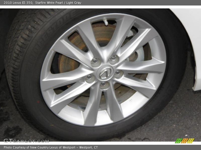 Starfire White Pearl / Light Gray 2010 Lexus ES 350