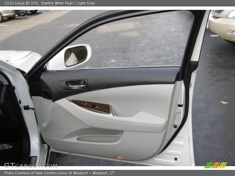 Starfire White Pearl / Light Gray 2010 Lexus ES 350