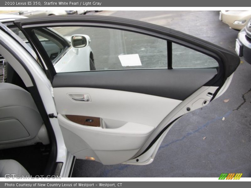 Starfire White Pearl / Light Gray 2010 Lexus ES 350