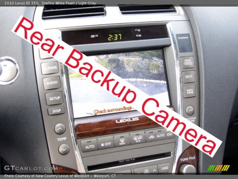 Starfire White Pearl / Light Gray 2010 Lexus ES 350