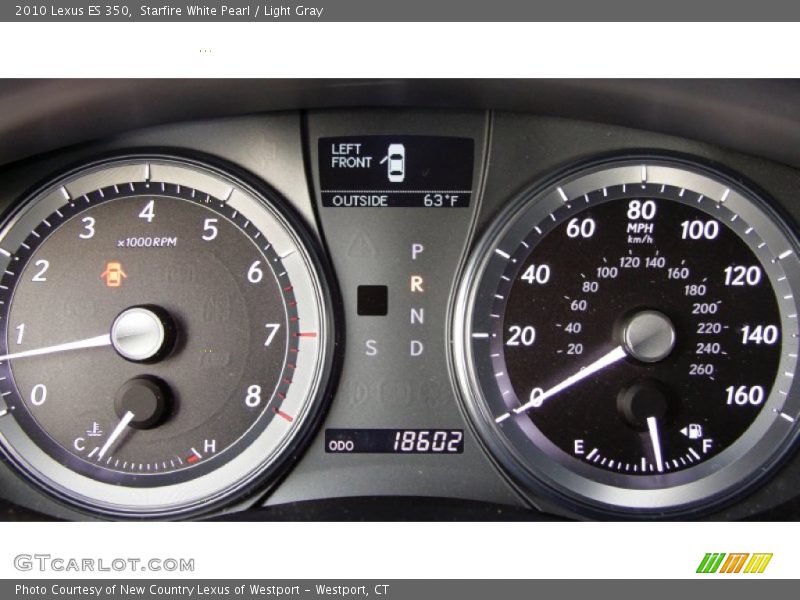 Starfire White Pearl / Light Gray 2010 Lexus ES 350
