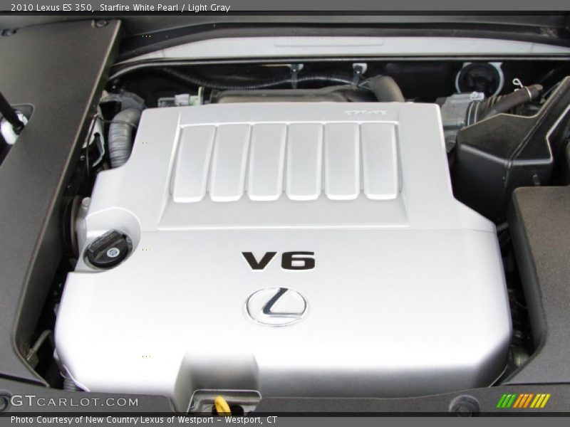 Starfire White Pearl / Light Gray 2010 Lexus ES 350