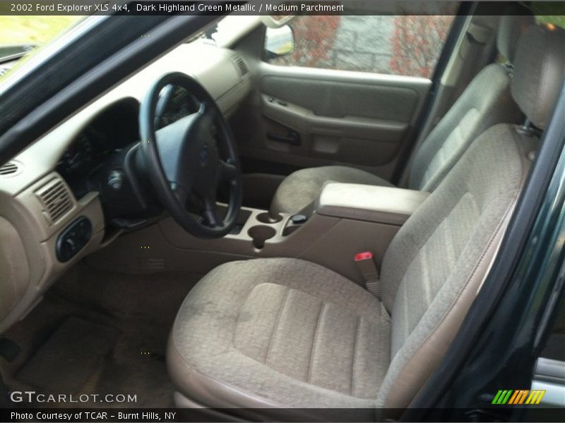 Dark Highland Green Metallic / Medium Parchment 2002 Ford Explorer XLS 4x4