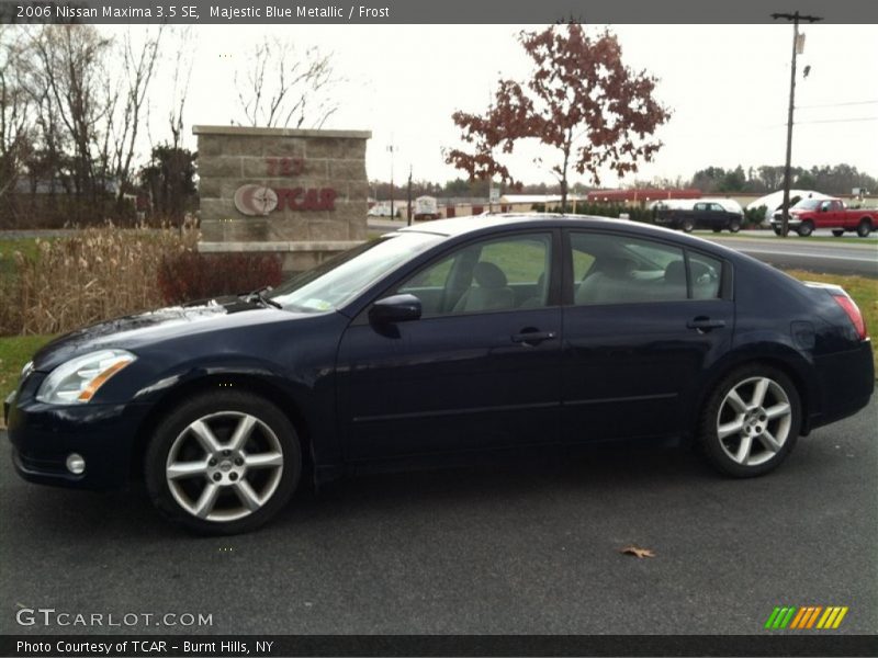 Majestic Blue Metallic / Frost 2006 Nissan Maxima 3.5 SE
