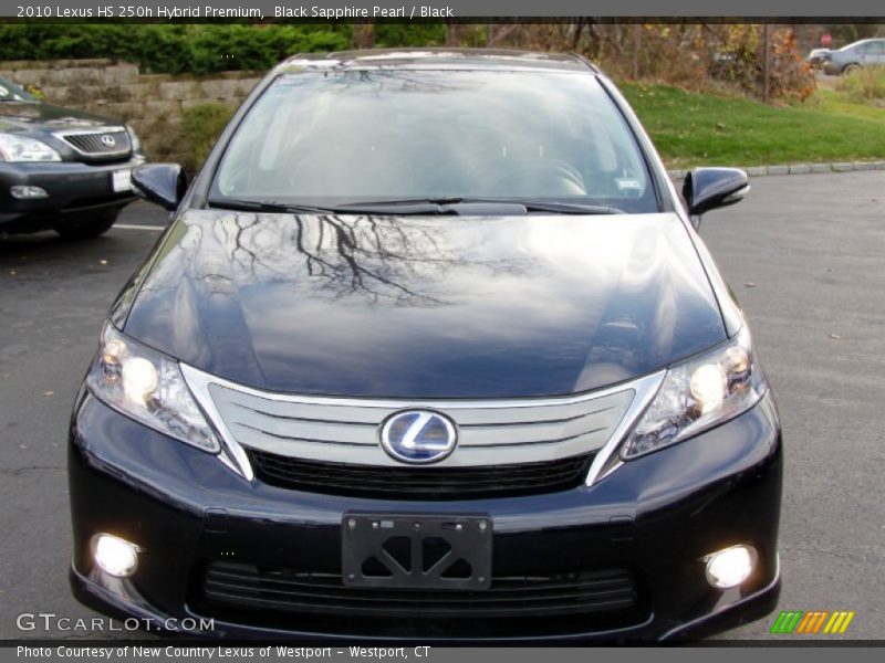 Black Sapphire Pearl / Black 2010 Lexus HS 250h Hybrid Premium