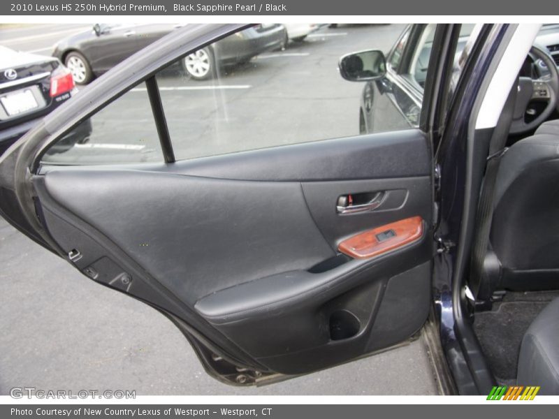 Black Sapphire Pearl / Black 2010 Lexus HS 250h Hybrid Premium