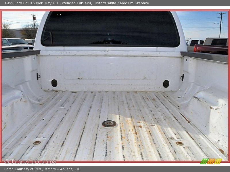 Oxford White / Medium Graphite 1999 Ford F250 Super Duty XLT Extended Cab 4x4