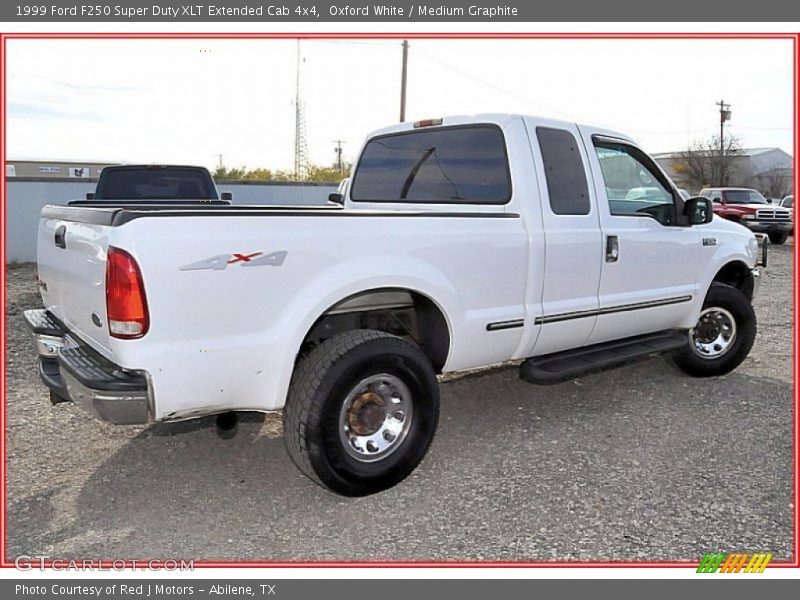 Oxford White / Medium Graphite 1999 Ford F250 Super Duty XLT Extended Cab 4x4