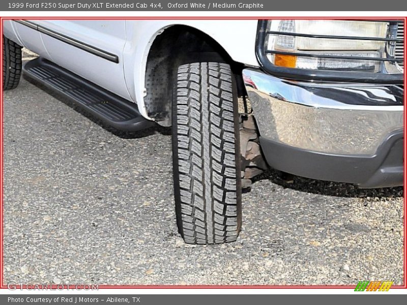 Oxford White / Medium Graphite 1999 Ford F250 Super Duty XLT Extended Cab 4x4