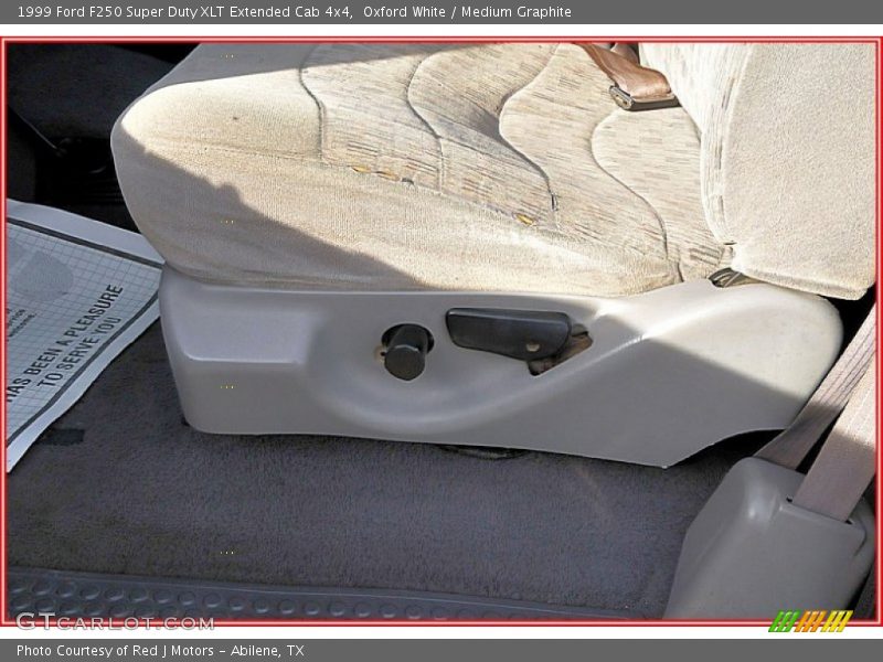Oxford White / Medium Graphite 1999 Ford F250 Super Duty XLT Extended Cab 4x4