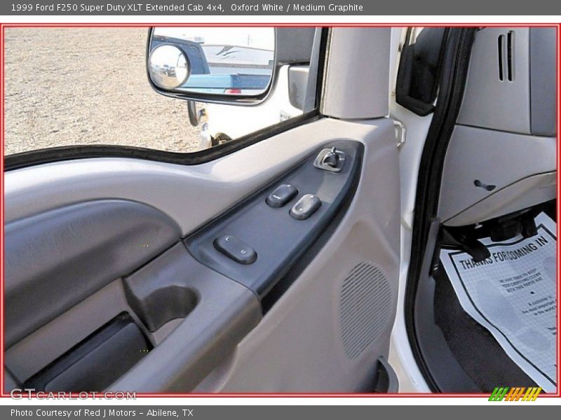 Oxford White / Medium Graphite 1999 Ford F250 Super Duty XLT Extended Cab 4x4