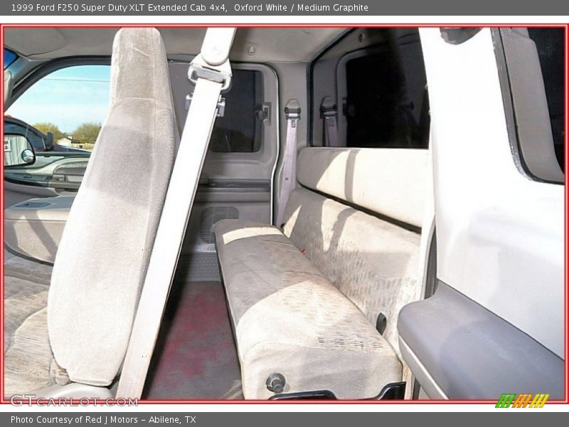 Oxford White / Medium Graphite 1999 Ford F250 Super Duty XLT Extended Cab 4x4