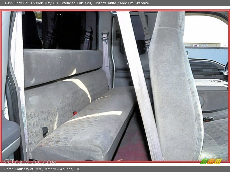 Oxford White / Medium Graphite 1999 Ford F250 Super Duty XLT Extended Cab 4x4