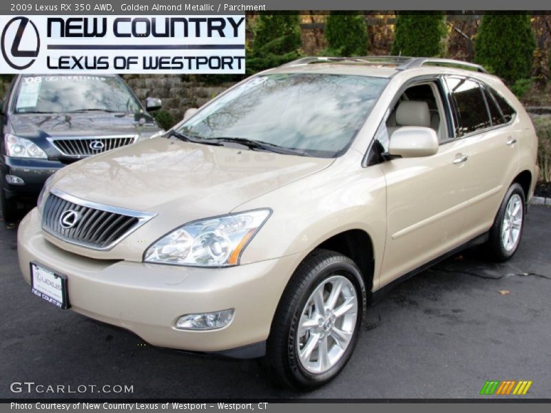 Golden Almond Metallic / Parchment 2009 Lexus RX 350 AWD