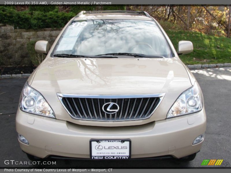 Golden Almond Metallic / Parchment 2009 Lexus RX 350 AWD