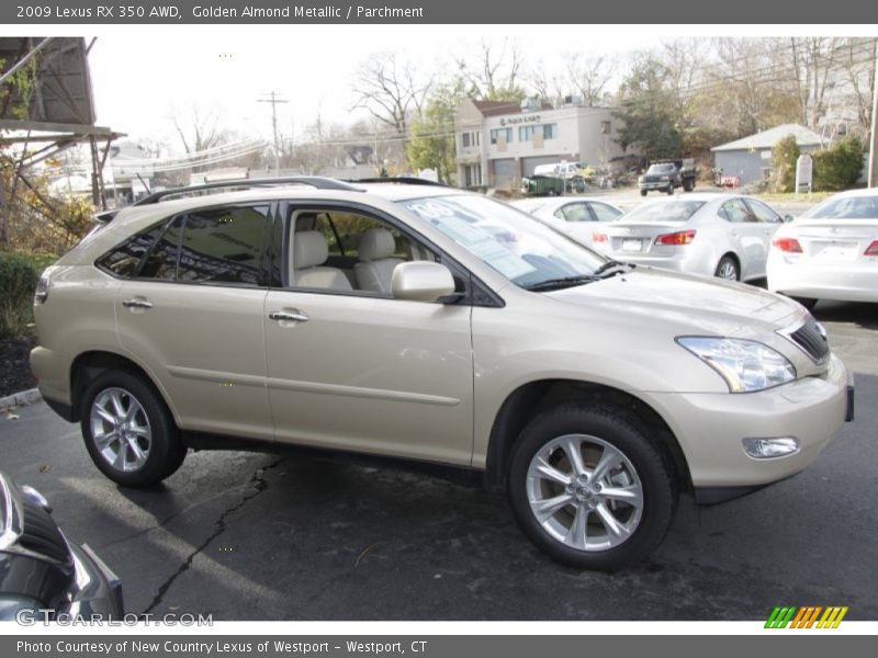 Golden Almond Metallic / Parchment 2009 Lexus RX 350 AWD