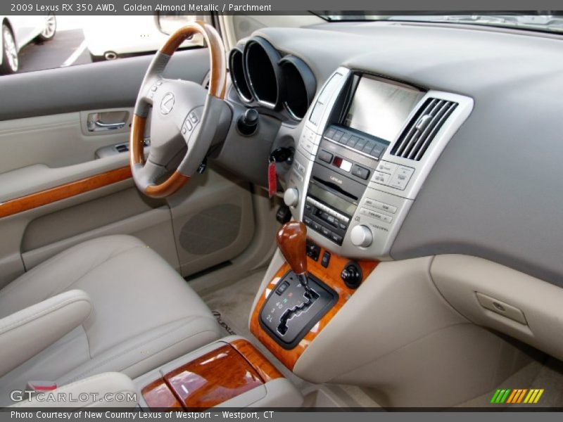 Golden Almond Metallic / Parchment 2009 Lexus RX 350 AWD