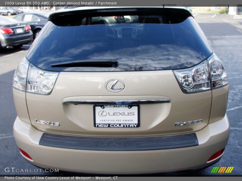 Golden Almond Metallic / Parchment 2009 Lexus RX 350 AWD