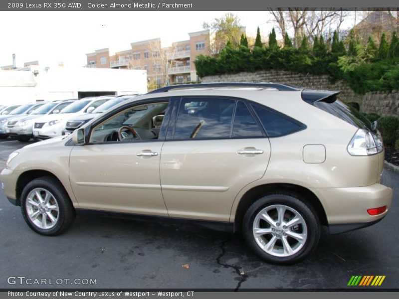 Golden Almond Metallic / Parchment 2009 Lexus RX 350 AWD