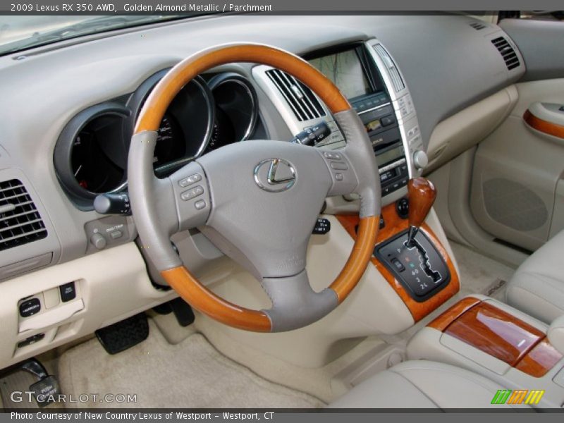 Golden Almond Metallic / Parchment 2009 Lexus RX 350 AWD