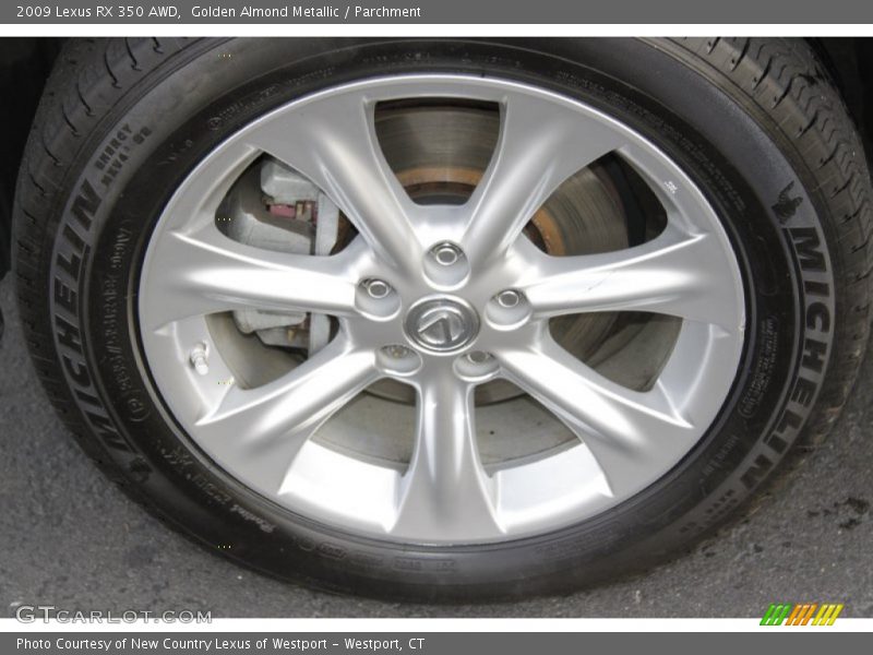 Golden Almond Metallic / Parchment 2009 Lexus RX 350 AWD