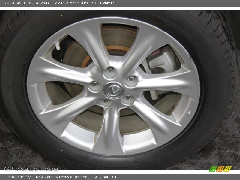 Golden Almond Metallic / Parchment 2009 Lexus RX 350 AWD
